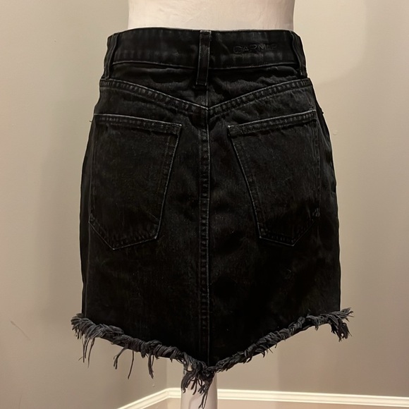 Carmar black wash studded denim skirt size 27 - Picture 3 of 12